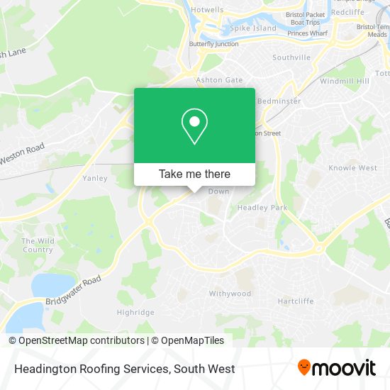 Headington Roofing Services map