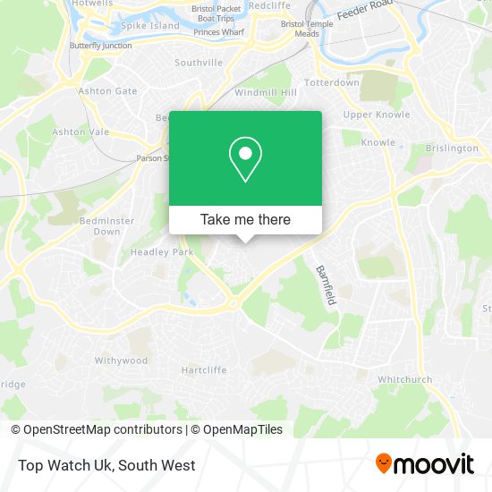 Top Watch Uk map