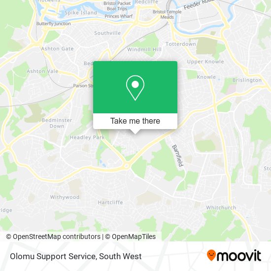 Olomu Support Service map