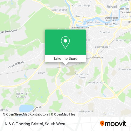 N & S Flooring Bristol map