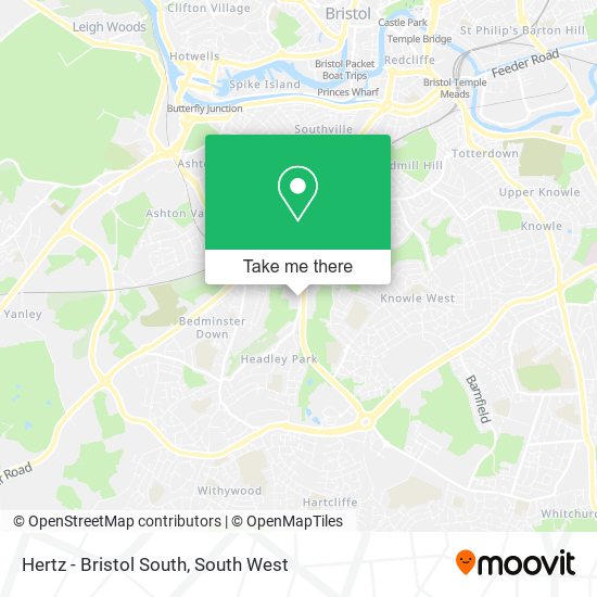 Hertz - Bristol South map