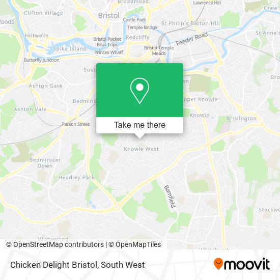 Chicken Delight Bristol map