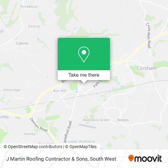J Martin Roofing Contractor & Sons map