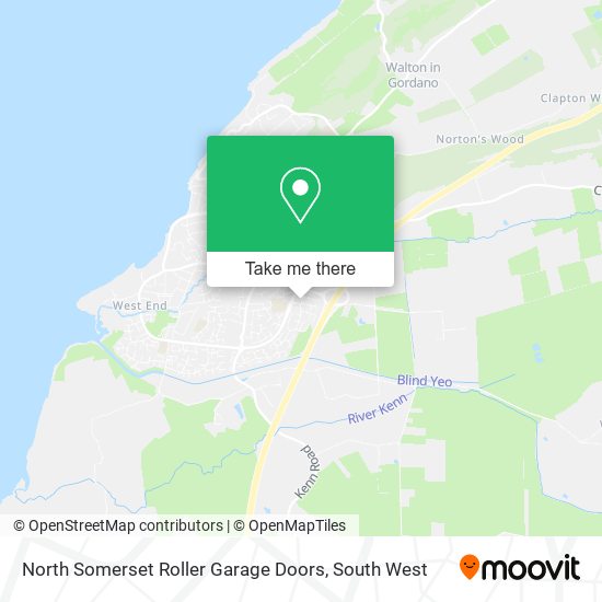 North Somerset Roller Garage Doors map