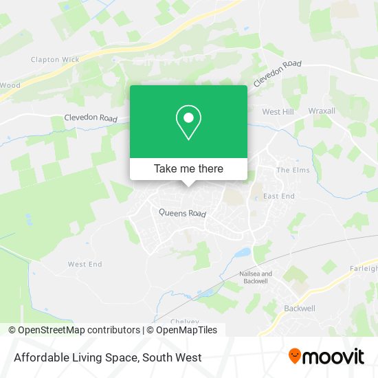 Affordable Living Space map