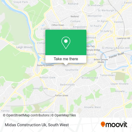 Midas Construction Uk map