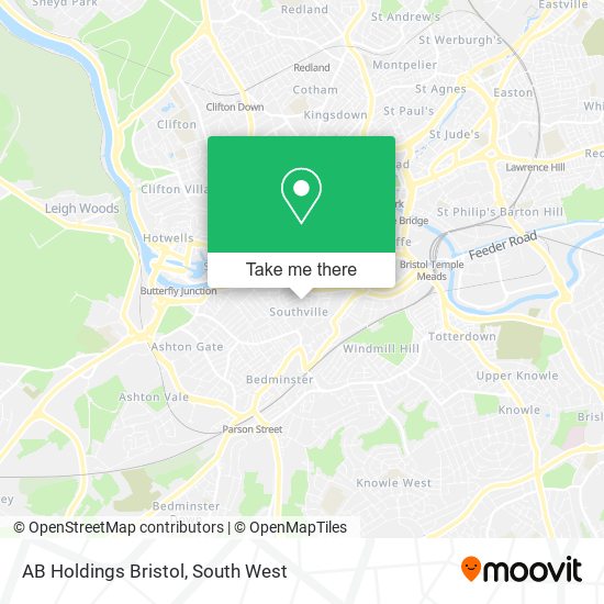 AB Holdings Bristol map