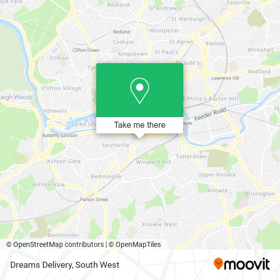 Dreams Delivery map