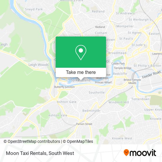Moon Taxi Rentals map