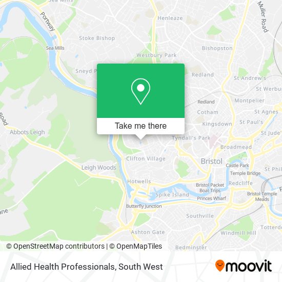 Allied Health Professionals map