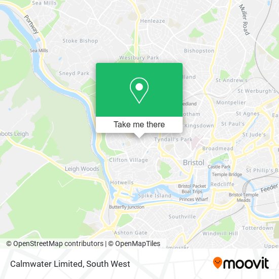 Calmwater Limited map