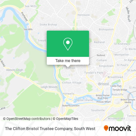 The Clifton Bristol Trustee Company map