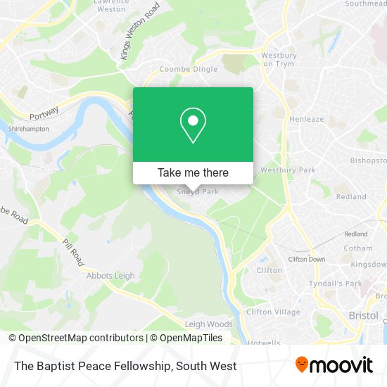 The Baptist Peace Fellowship map