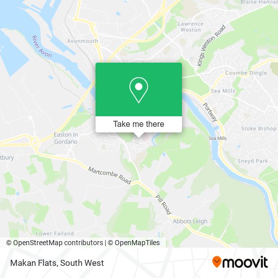 Makan Flats map