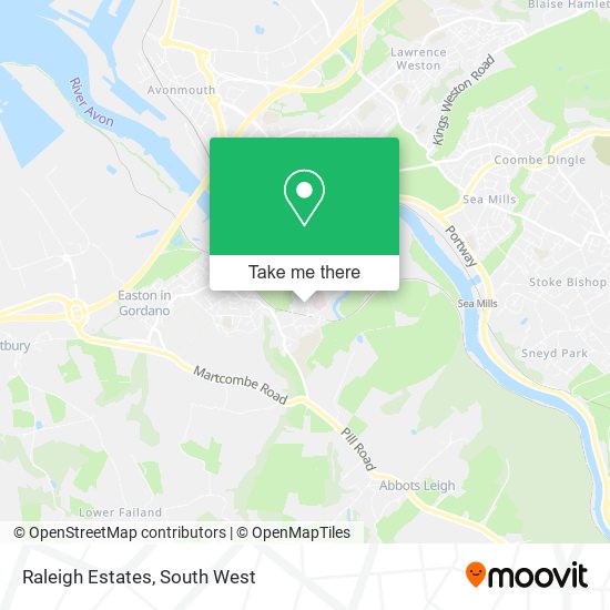 Raleigh Estates map