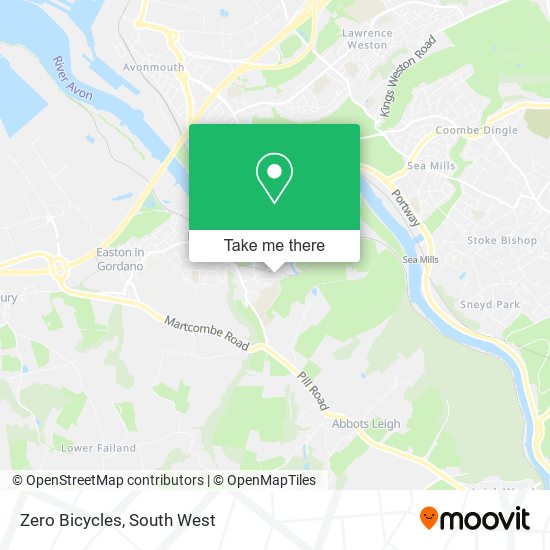 Zero Bicycles map