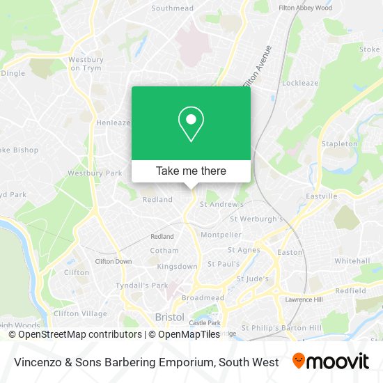 Vincenzo & Sons Barbering Emporium map
