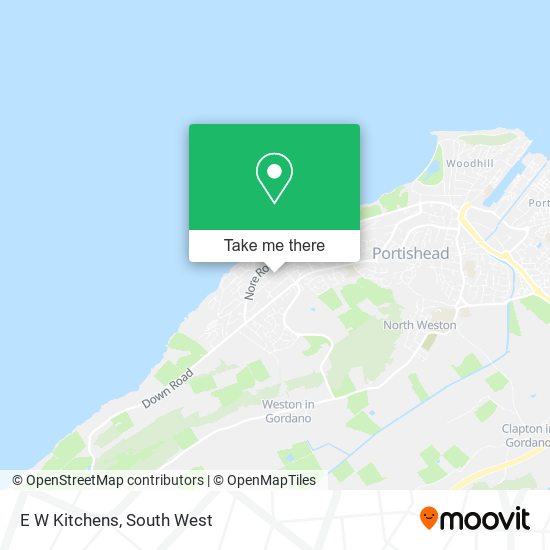 E W Kitchens map