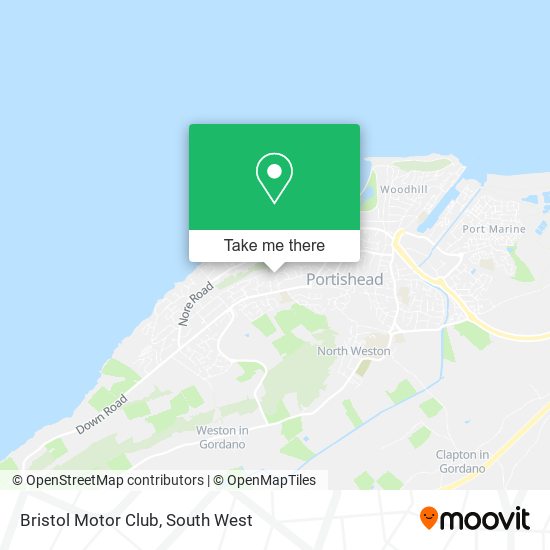 Bristol Motor Club map