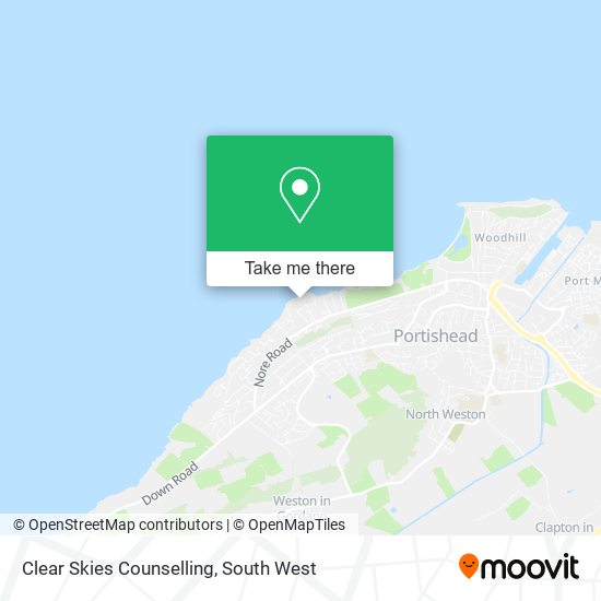 Clear Skies Counselling map