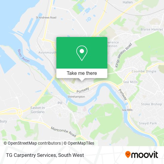 TG Carpentry Services map