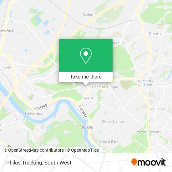 Philas Trucking map