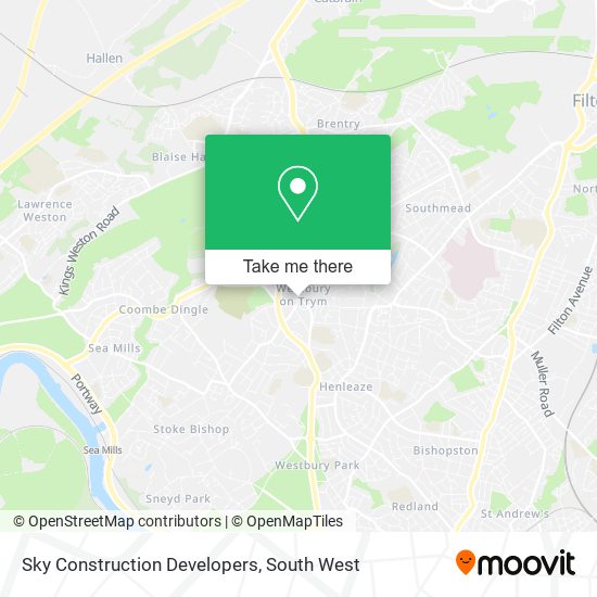 Sky Construction Developers map