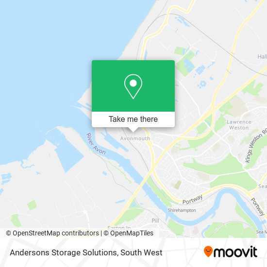 Andersons Storage Solutions map