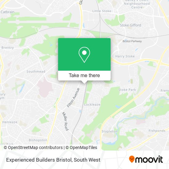 Experienced Builders Bristol map