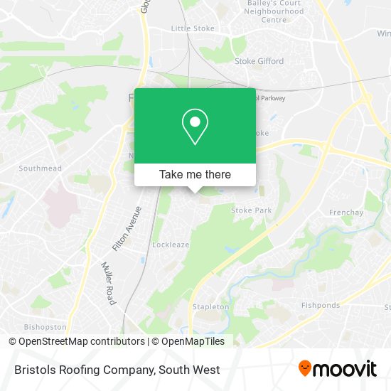Bristols Roofing Company map