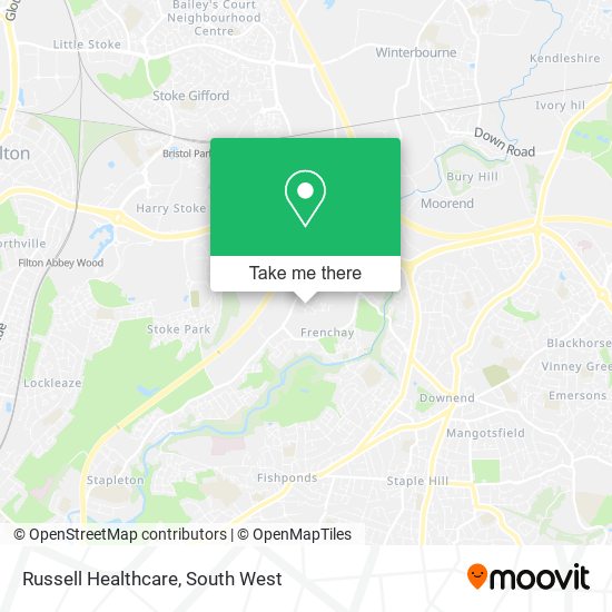 Russell Healthcare map