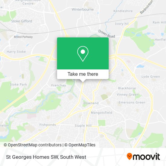 St Georges Homes SW map