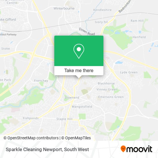 Sparkle Cleaning Newport map