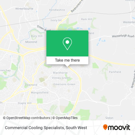 Commercial Cooling Specialists map