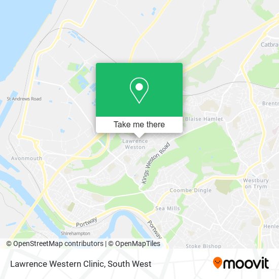 Lawrence Western Clinic map