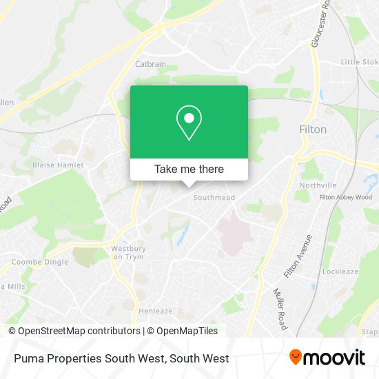 Puma Properties South West map
