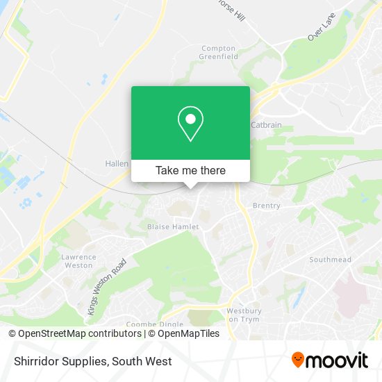 Shirridor Supplies map