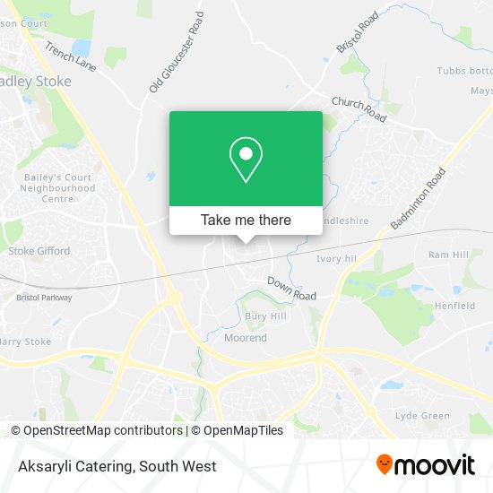 Aksaryli Catering map