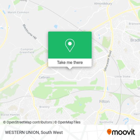 WESTERN UNION map
