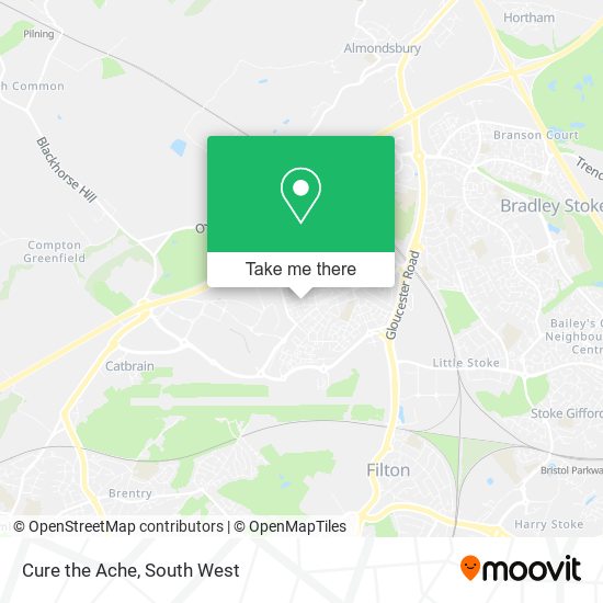 Cure the Ache map