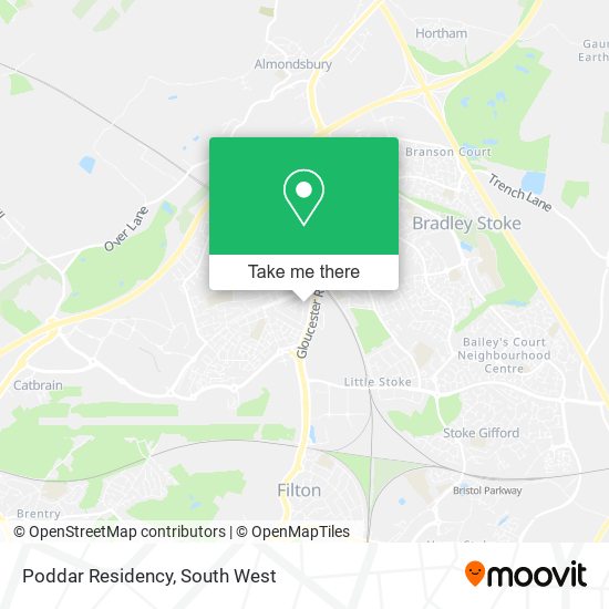 Poddar Residency map