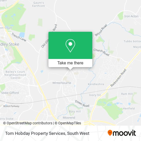 Tom Hobday Property Services map