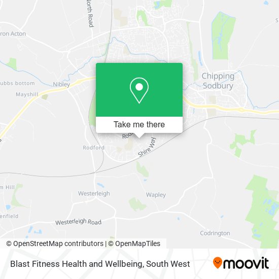 Blast Fitness Health and Wellbeing map