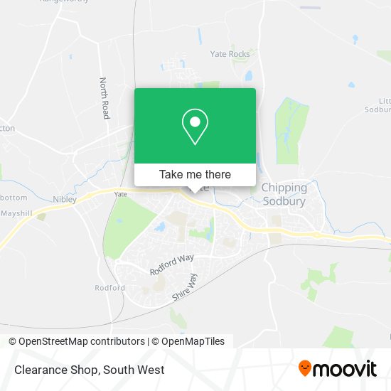 Clearance Shop map