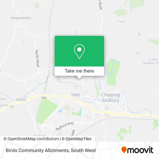 Birds Community Allotments map