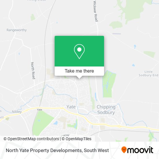 North Yate Property Developments map