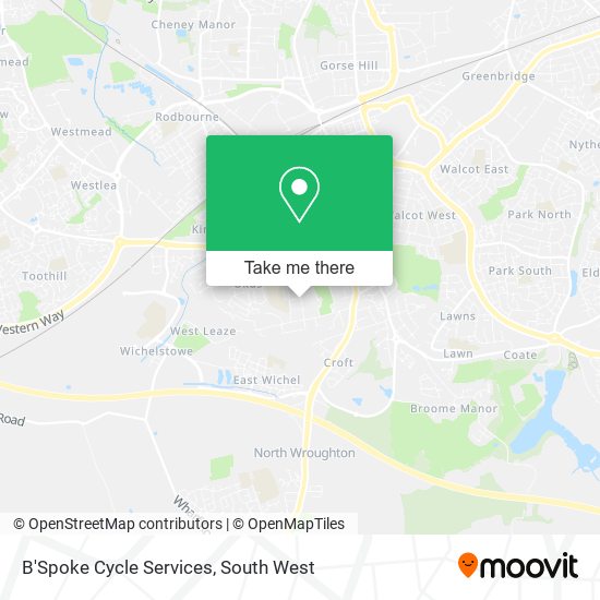 B'Spoke Cycle Services map