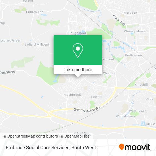 Embrace Social Care Services map