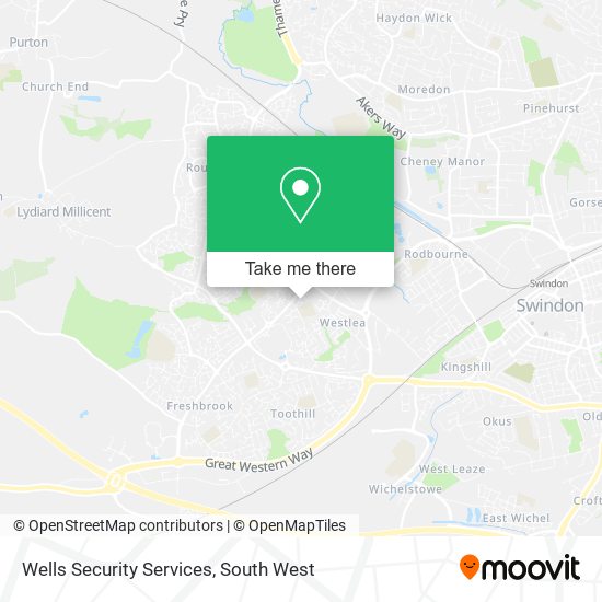Wells Security Services map
