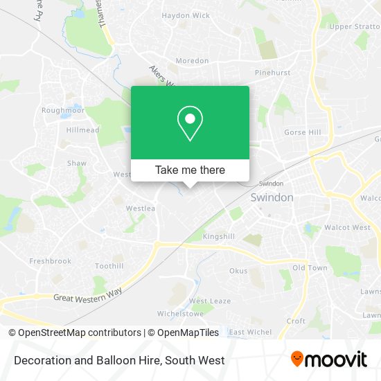 Decoration and Balloon Hire map
